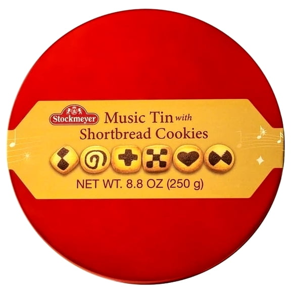 Stockmeyer Butter Cookie Music Tin, 8.8 Ounce Tin