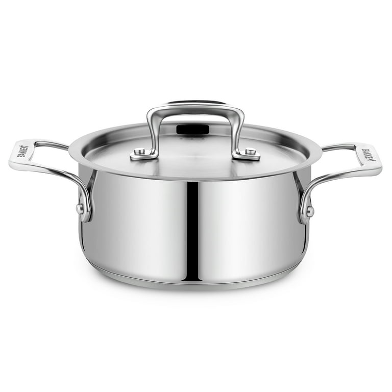 DOITOOL stainless steel stock pot stainless steel soup pot Large capacity  soup pot Standard stockpot sauce pan with lid Stew Pot big soup pot