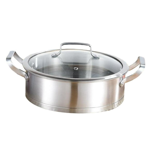 Stockpot Soup Pot Nonstick Pan Cookware Multipurpose Saucepan Frying Pan Works Stainless Steel Kitchen Pot for Restaurant Kitchen Home Cafe