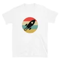 thumbnail image 1 of Stocks to the Moon Space Ship T-shirt trader black outline Tee | eBay, 1 of 2