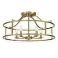 thumbnail image 1 of Stockton 5-Light Ceiling Light in Warm Brass, 1 of 5