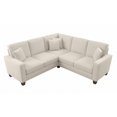 thumbnail image 1 of Stockton 87W L Shaped Sectional Couch in Cream Herringbone Fabric, 1 of 11