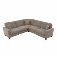 thumbnail image 1 of Stockton 99W L Shaped Sectional Couch in Tan Microsuede, 1 of 16