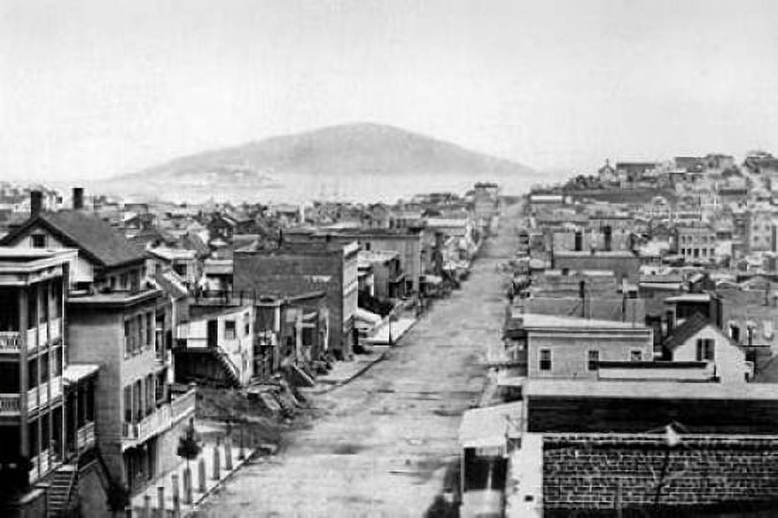 Stockton St San Francisco CA Canvas Art - Vintage San Francisco (24 x 36)
