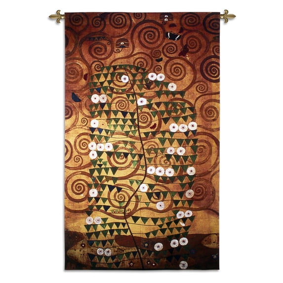 Stoclet Fries Lebensbaum Wall Tapestry