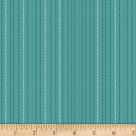 Stof Fabrics 4501-107 Gardening Seedling Rain Cotton Fabric By The Yard