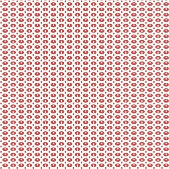 Stof Fabrics 4512-428 Dot Mania Seed Dots Red Cotton Fabric By The Yard