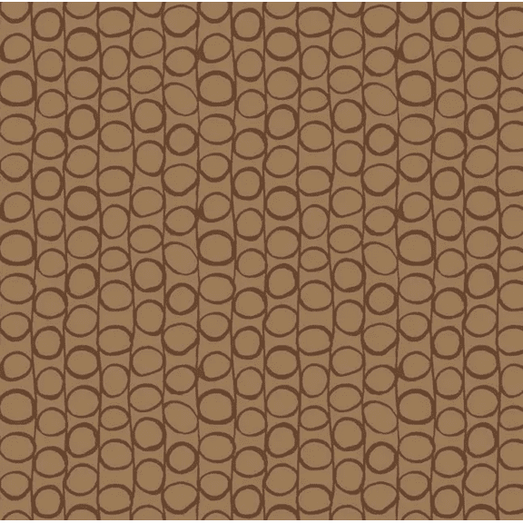 Stof Fabrics 4512-440 Dot Mania Pebbles Brown Cotton Fabric By The Yard