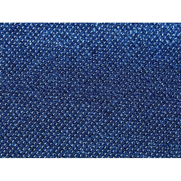 Stof France Lurex Glitter Faux Leather Fabric Royal Blue - per yard