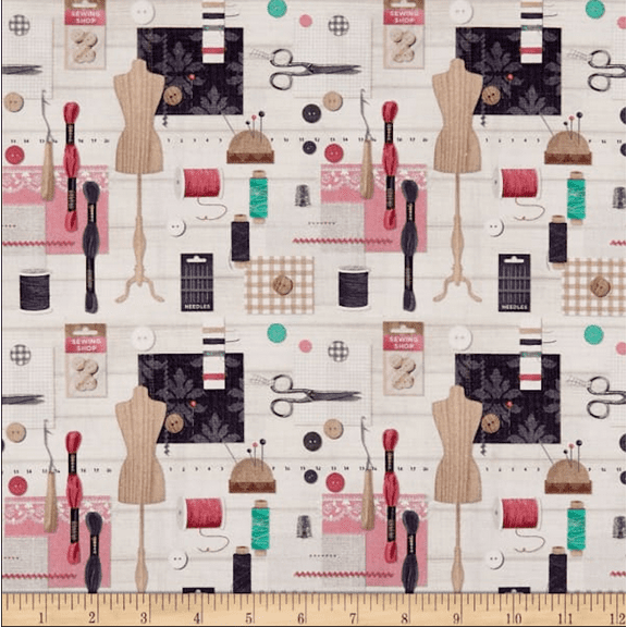 Stof of France Couture Etalier Multi Cotton Quilting Fabric By The Yard