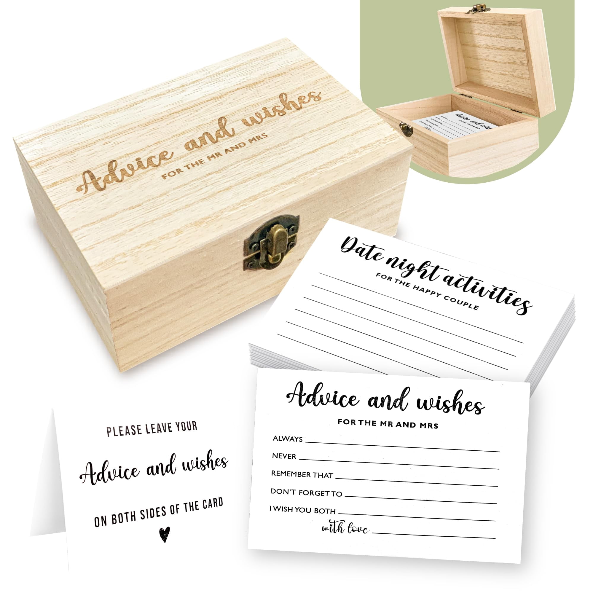 Set Of 25 Pink Bow Advice Cards - Fill-in Cards For Bridal Shower, Baby Shower, Parties