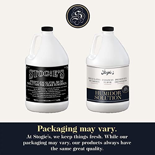 Stogies Premium Cigar Humidor Solution, Pre-Mixed 50/50 Propylene Glycol Humidifier, Proudly Made in the USA, 1 Gallon