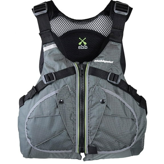 Stohlquist Men's Ebb Lifejacket (PFD) Gray SM/MD 33in-39in