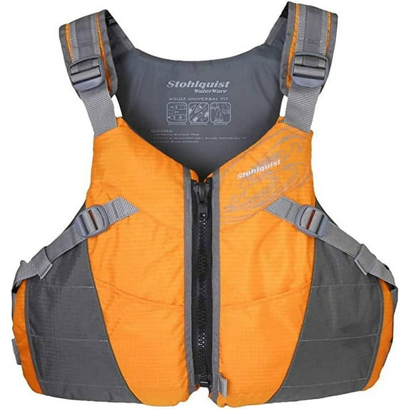 Stohlquist WaterWare Adult Spectrum Lifejacket (PFD), Mango, Universal One Size
