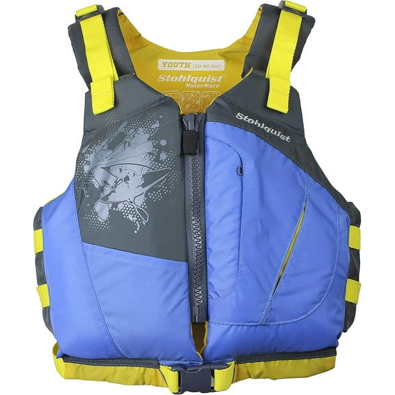 Stohlquist Youth Escape PFD Life Jackets, Retro Blue