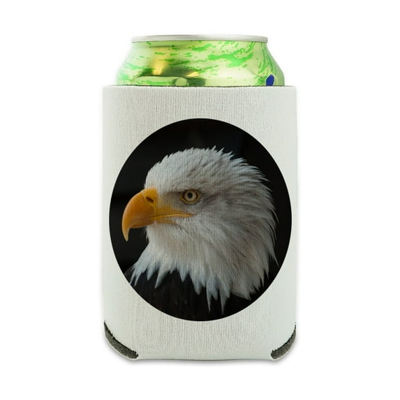 Stoic Bald Eagle Can Cooler - Drink Sleeve Hugger Collapsible Insulator - Beverage Insulated Holder