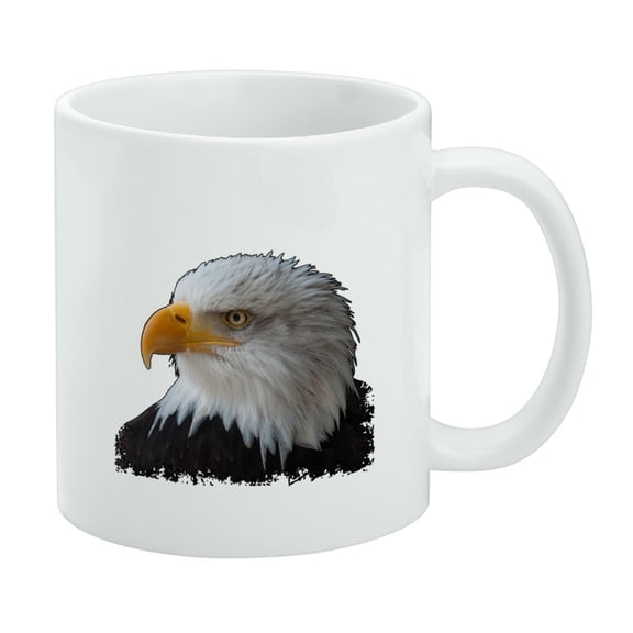 Stoic Bald Eagle White Mug