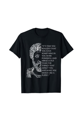 Stoicism Marcus Aurelius Stoic Philosophy Quote Puppet T-Shirt