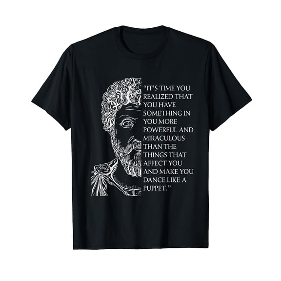 Stoicism Marcus Aurelius Stoic Philosophy Quote Puppet T-Shirt