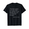thumbnail image 1 of Stoicism Marcus Aurelius Stoic Quotes Seneca Epictetus T-Shirt, 1 of 7