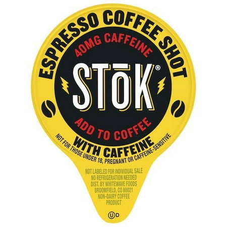 Stok Caffeinated Espresso Coffee Shot, 13 Milliliter -- 264 per Case.