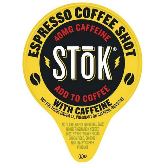 Stok Caffeinated Espresso Coffee Shot, 13 Milliliter -- 264 per Case.