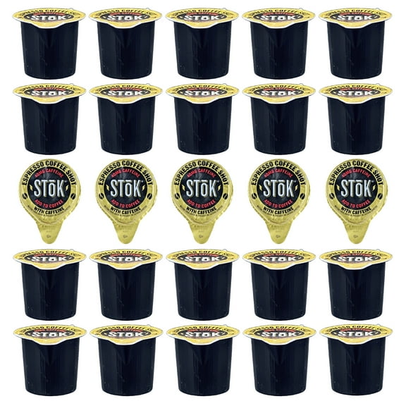 Stok Espresso Coffee Shot | Single Serve Cup | Kosher | Lactose Free | Made in America | Pack of 50