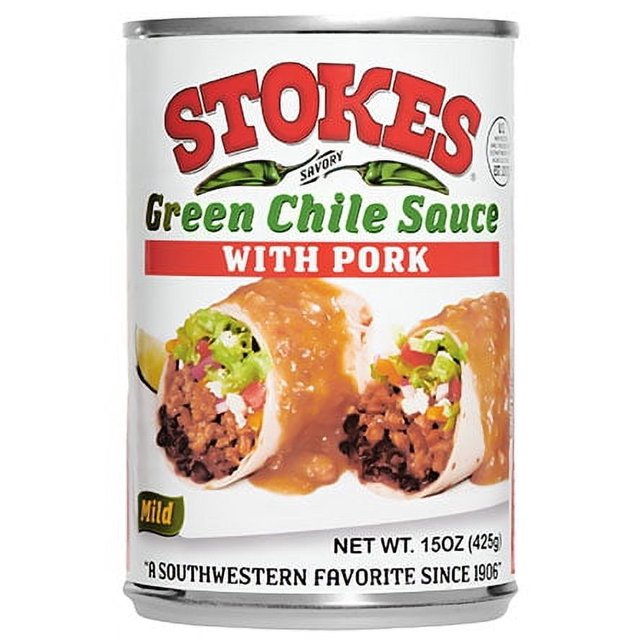 Stokes Ellis Foods Stokes Green Chile Sauce, 15 oz can