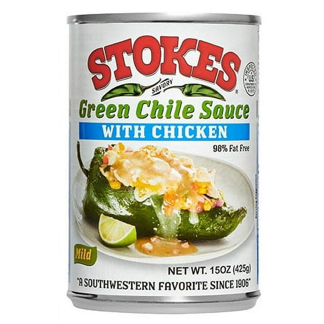 Stokes Ellis Foods Stokes Green Chile Sauce, 15 oz