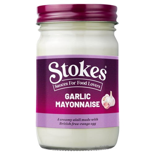 Stokes Garlic Mayonnaise 345g, British Import (Pack of 2)