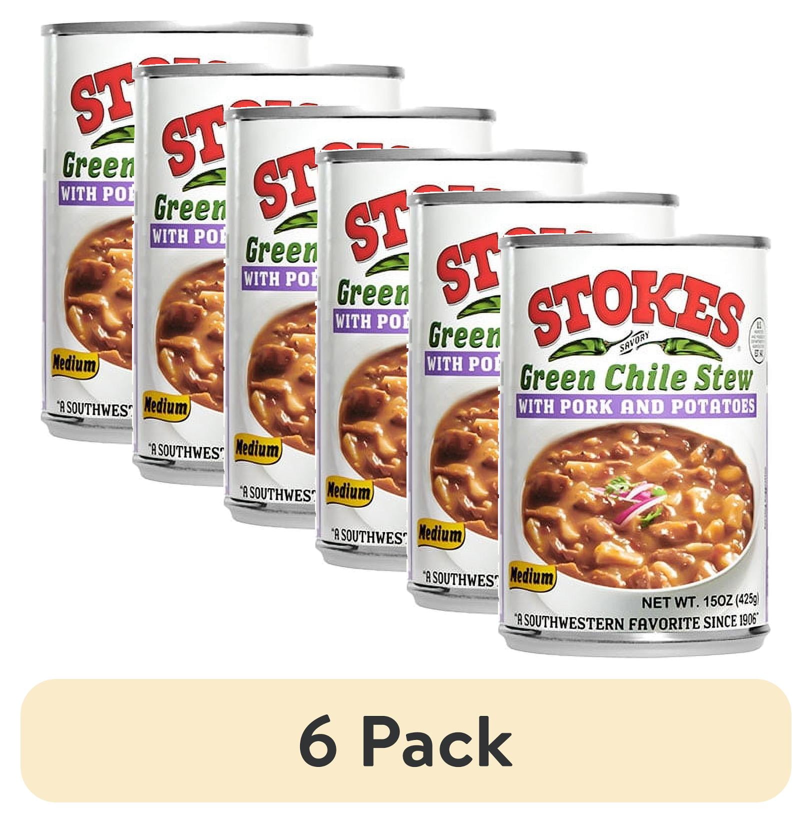 Stokes Green Chile Stew with Pork and Potatoes, 15 oz. can