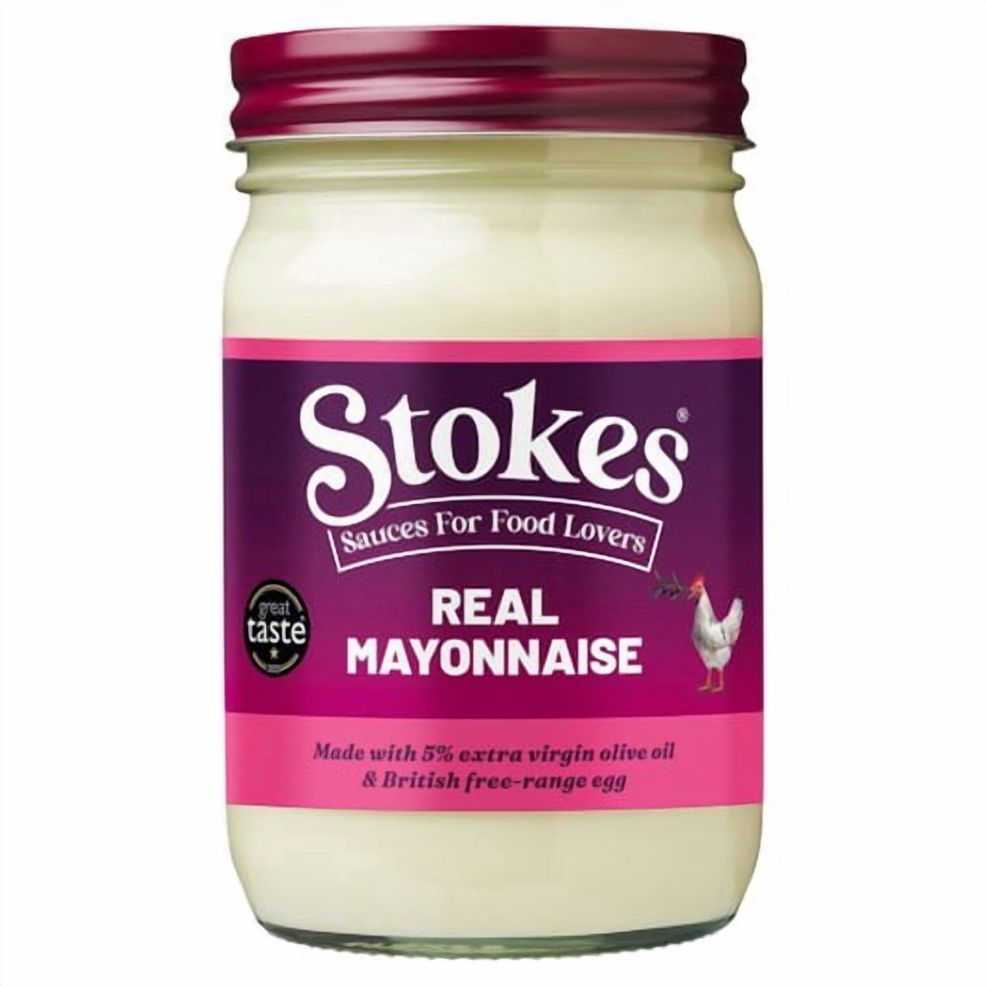 Stokes Real Mayonnaise 345g, British Import (Pack of 2)