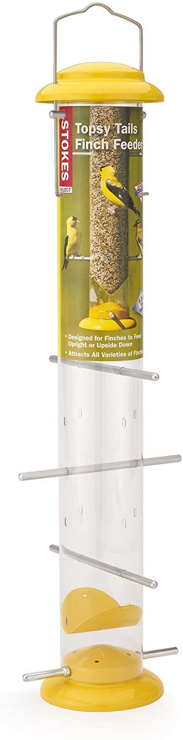 Hiatt Manufacturing Stokes Select Topsy Turvy Finch Bird Feeder - 8 Perches - Yellow, 19 In