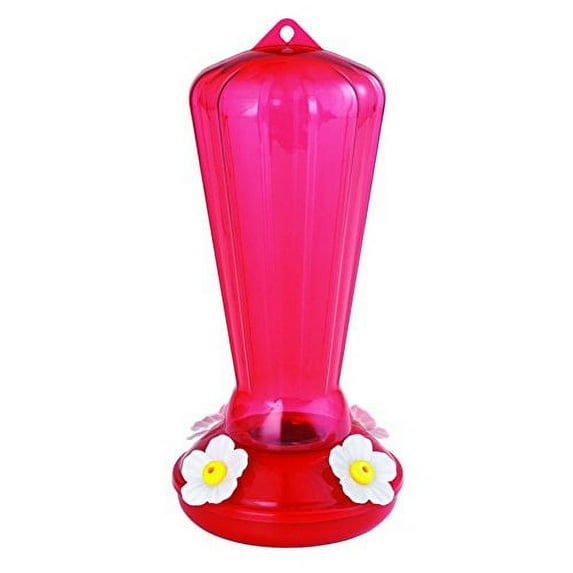 More Birds 25 Oz. Plastic Hollyhock Hummingbird Feeder 38104