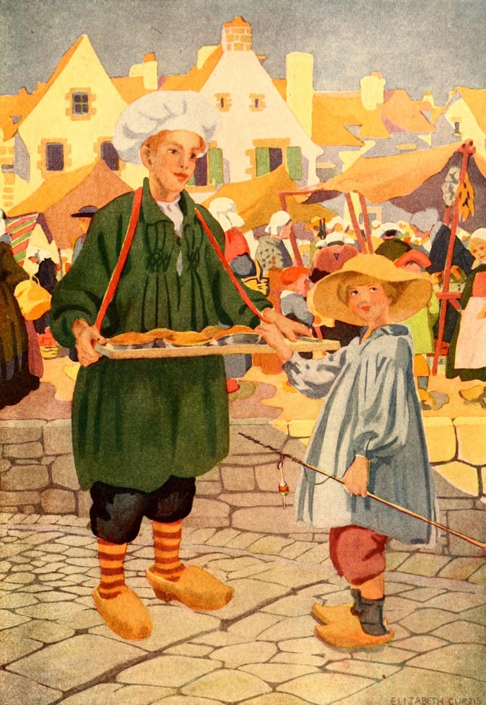 Stokes' Wonder Book 1919 Simple Simon met a Pieman Poster Print by