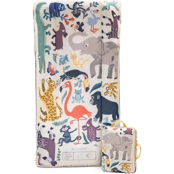 Stokke JetKids CloudSleeper - Inflatable Kids’ Travel Bed, Animal Family