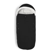 Stokke YOYO Footmuff, Black - Sherpa Lining & Fleece Hood with Drawstring to Keep Baby Warm - Includes Carrying Bag - Machine Washable
