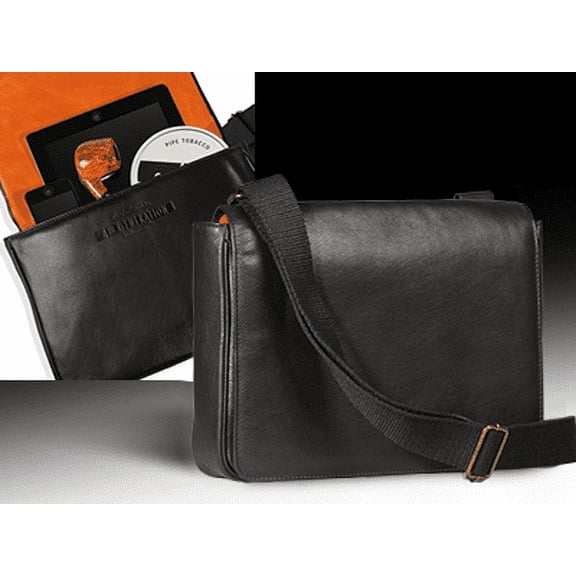 Stokkebye 4th Generation Tobacco Pouch Kenko Black Leather Messenger Bag - 7860