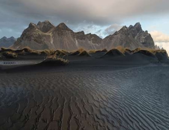 Stokksnes Beach-Iceland Canvas Art - David Clapp (22 x 28)