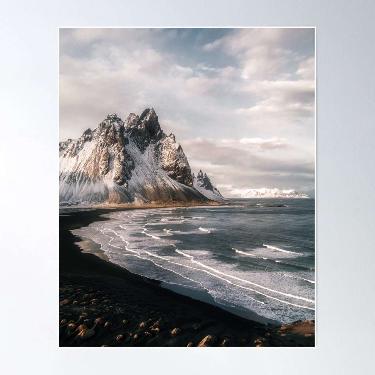 Photo inspiration: Stokksnes Icelandic Mountain Beach Sunset Photo Inspiration