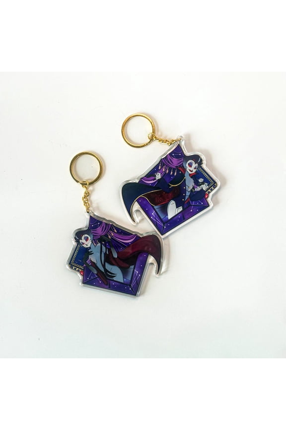 Stolas Double-Sided 3 Keychain Date Night & Risqu Robe (1 keychain)