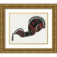 thumbnail image 1 of Stolk, Reijer 14x12 Gold Ornate Wood Framed with Double Matting Museum Art Print Titled - Ceremonial Dance Horse II 1942, 1 of 4