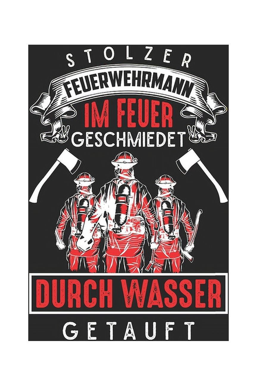 LEVLO Feuerwehrmann Make-up-Tasche – Baumwoll-Leinen, 23x17 Cm – Geschenk Für Feuerwehrleute & Fans
