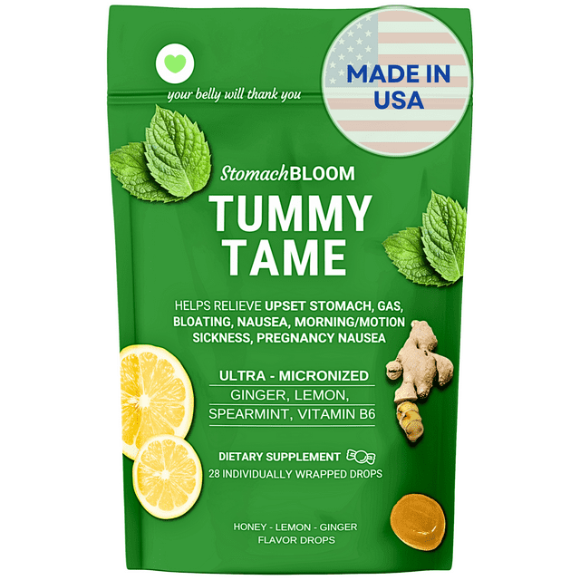 Stomach Bloom Nausea Relief Drops & Motion Sickness Relief, Vitamin B6