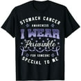 thumbnail image 1 of Stomach Cancer Awareness I Wear Periwinkle Gastric Survivor T-Shirt, 1 of 3