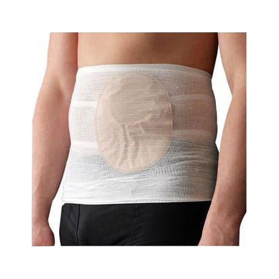 Stomasafe Classic Ostomy Support Garment, Large, 41-1/2" - 51" Hip Circumference, White Part No. 50000501 (3/package)