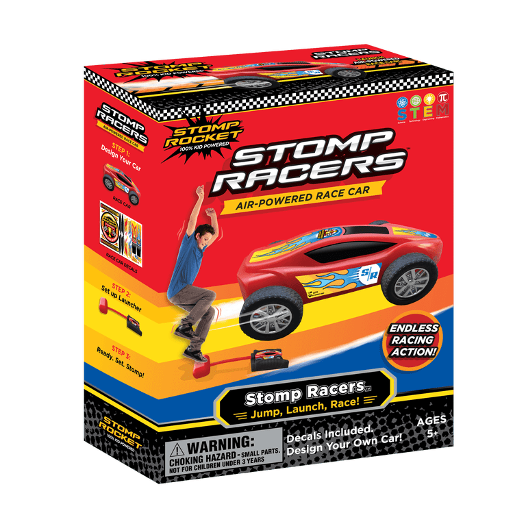 Free Shipping! Stomp Rocket Air Powered Racers Kids Outdoor Indoor