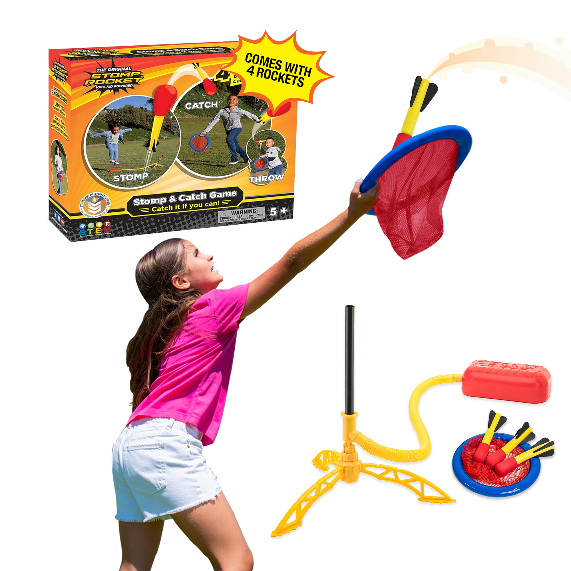 Stomp Rocket Stomp & Pass Toy Football Set