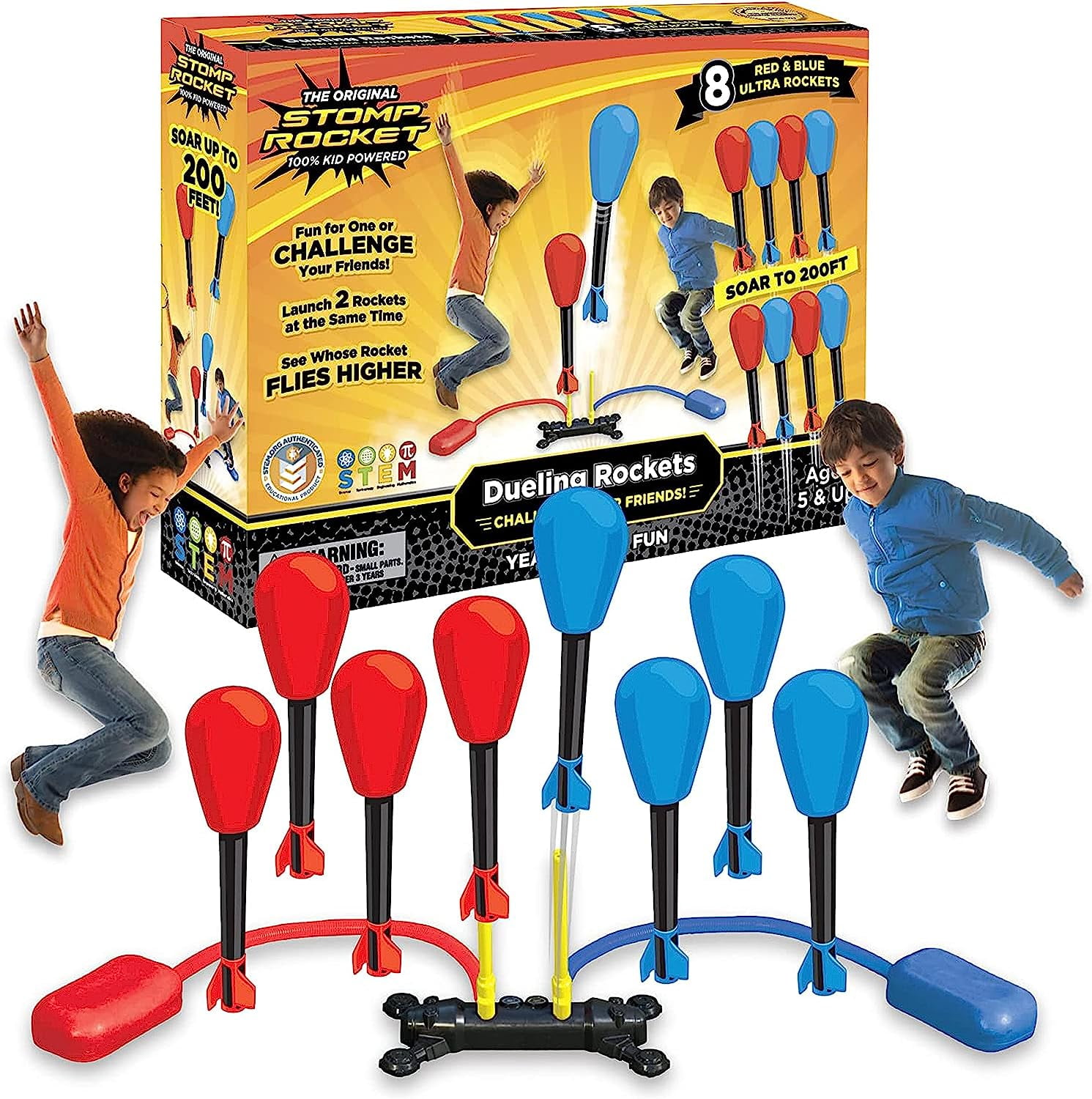 Foam Rocket Launcher Toy For Kids Toy Air Rocket Launcher Boys Girls