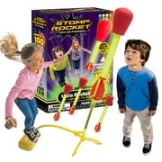 Stomp Rocket® Original Ultra LED Rocket Launcher for Kids, Soars 100 Ft, 4 LED-Light Foam Rockets and Adjustable Launcher, Gift for Boys and Girls Ages 5 and up